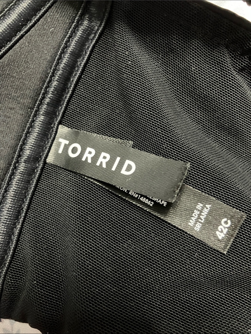 Torrid Dream Wire-Free Front-Close Bra Sz 42C Black - Picture 7 of 8